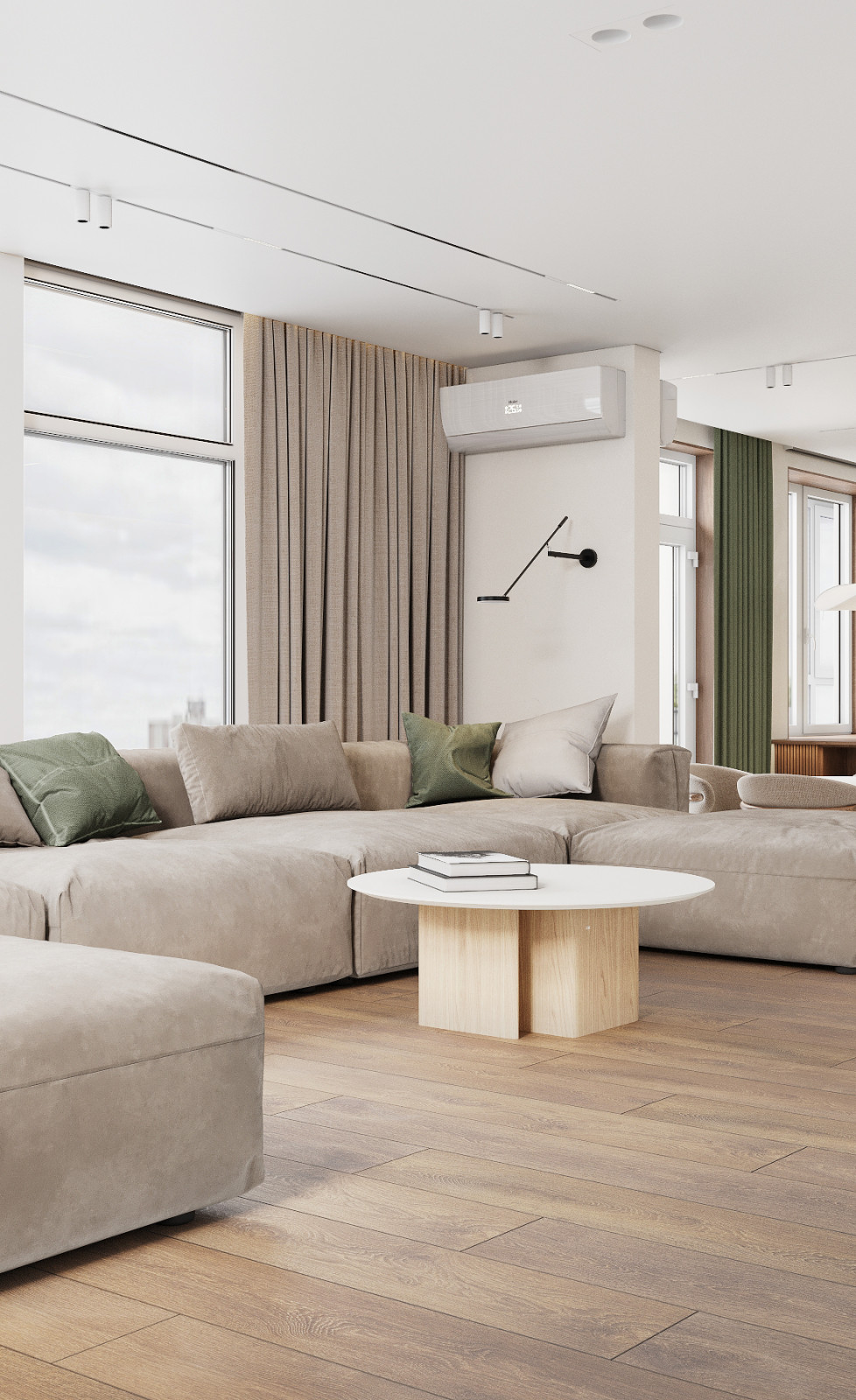 ЖК Жемчужина.Экостиль.Кухня-гостиная