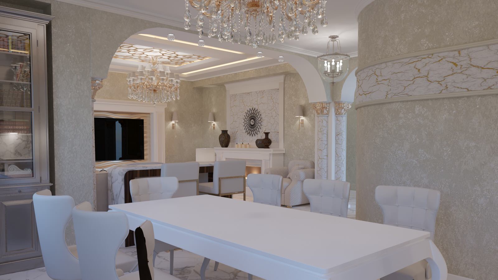 квартира 100кв.м. в современной классике.