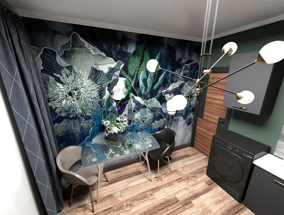 Однокомнатная квартира 34 кв.м. в трёх стилистических решениях.