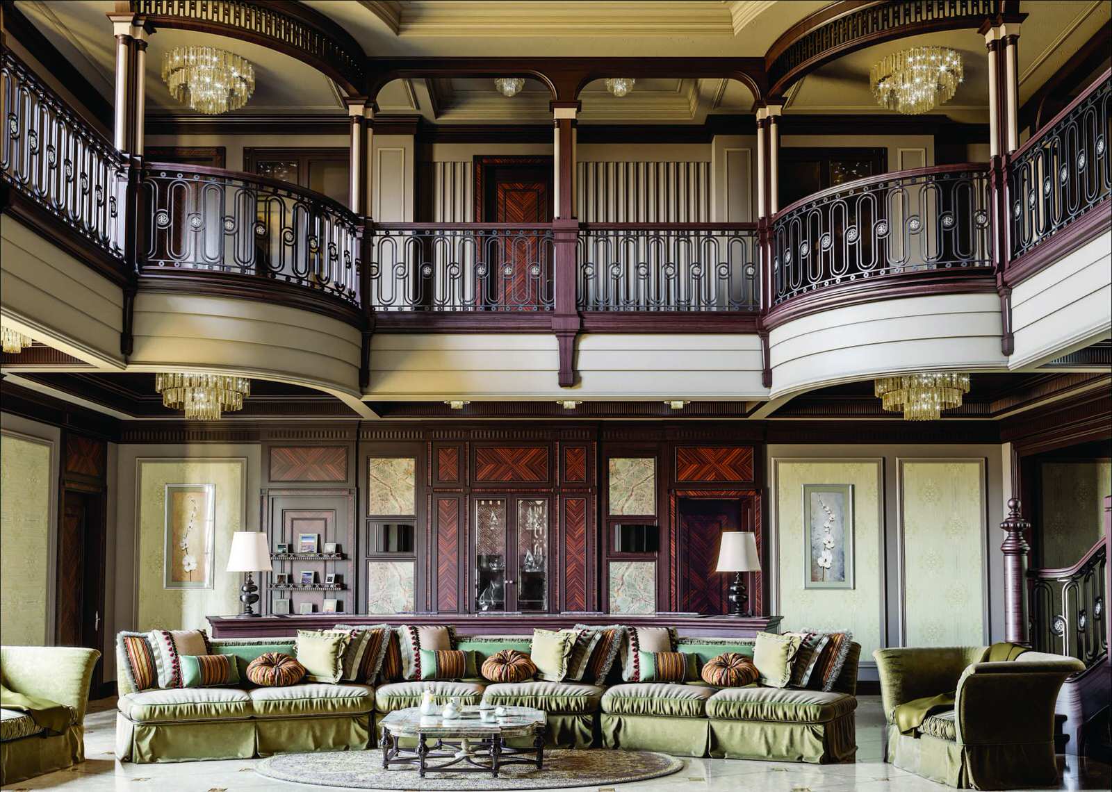 Интерьер гостиной в частном доме от Mirt