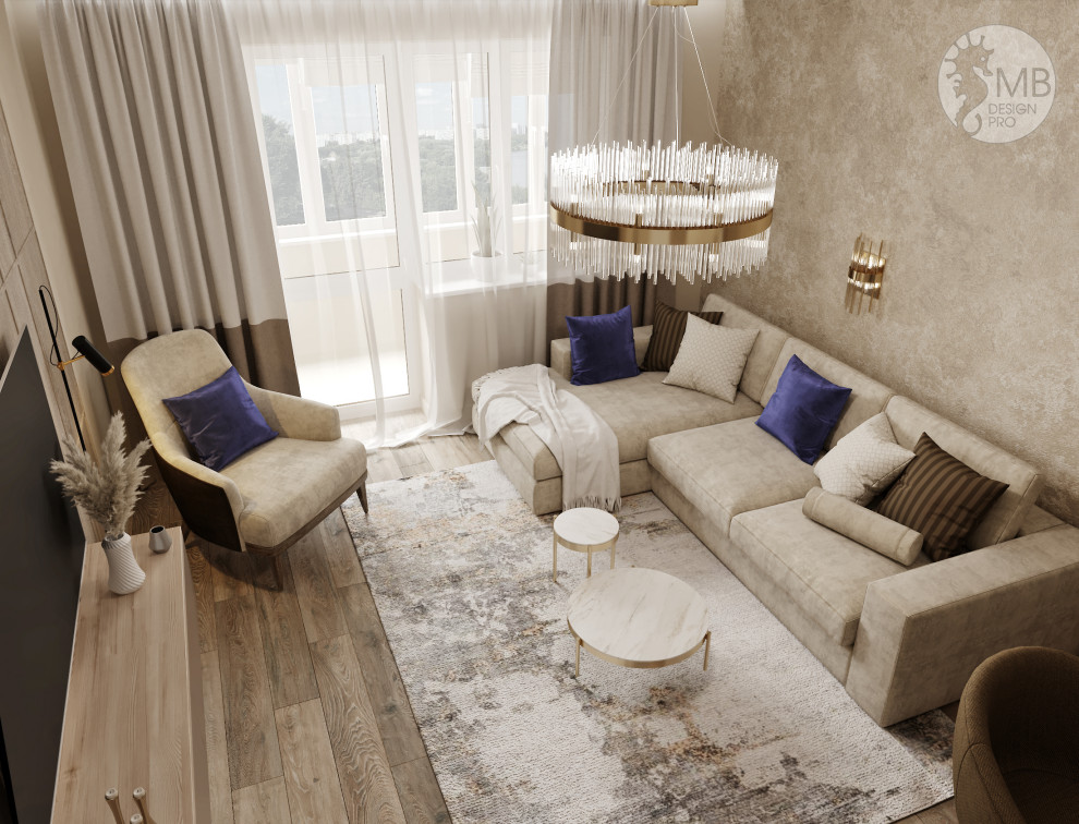 Квартира в карамельных тонах в современном стиле