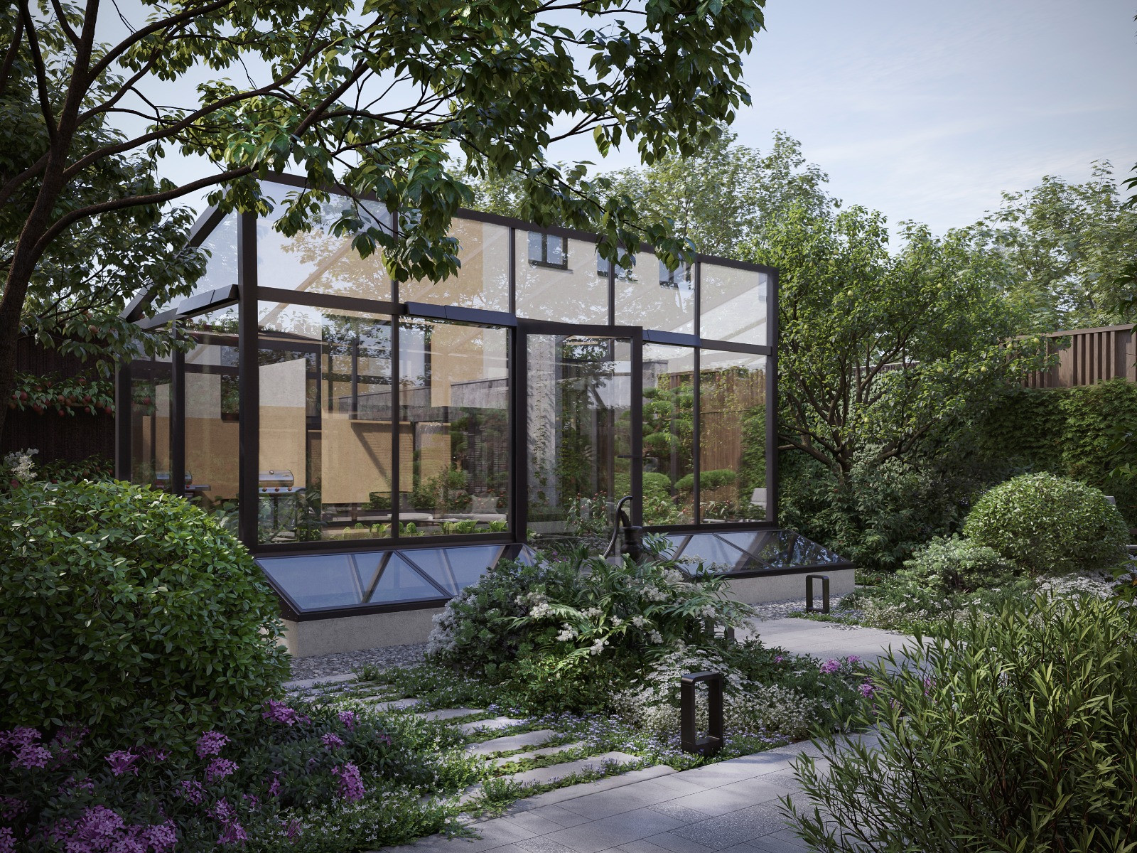 Городской современный сад