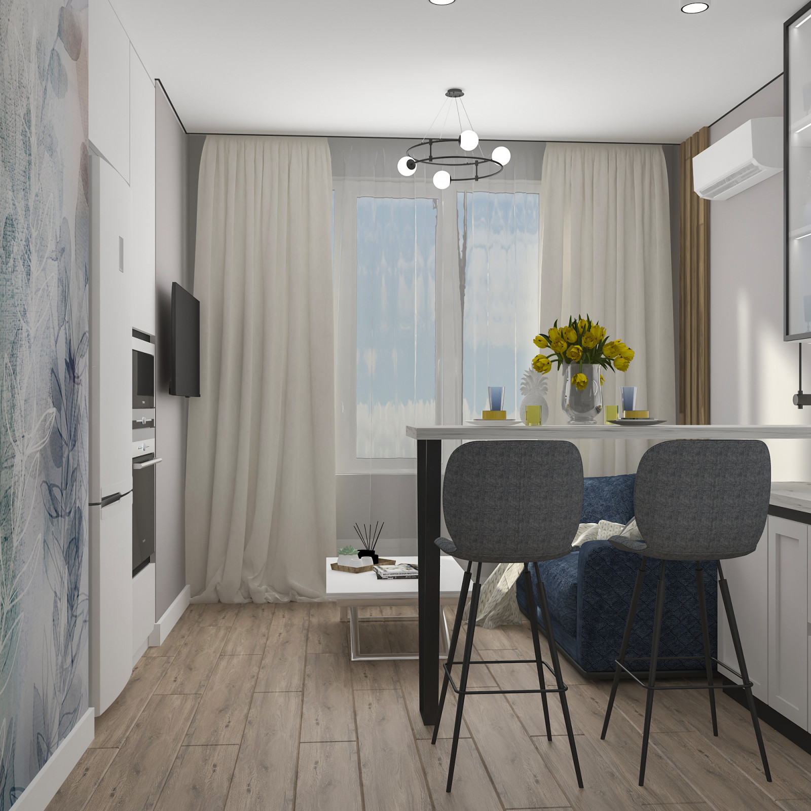 Обложка проекта: Однокомнатная квартира