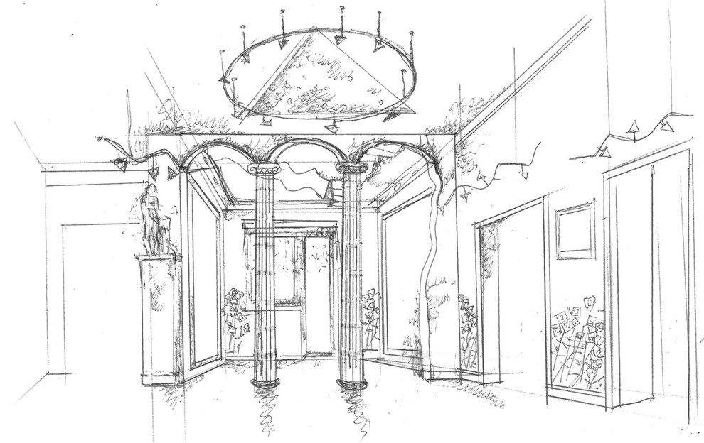 Обложка проекта: Концепт. Прихожая - холл в 2-х объединенных трешках.