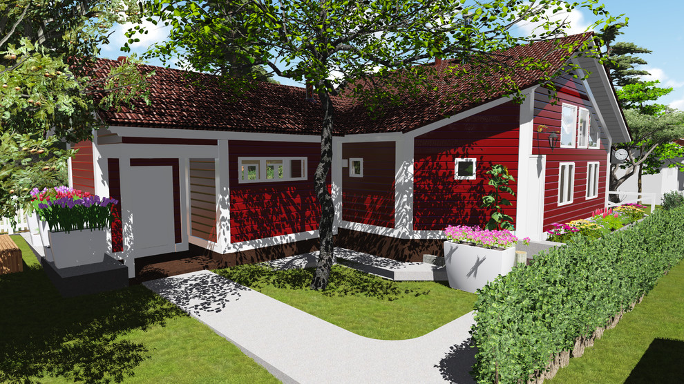 Обложка проекта: Проект реконструкции дома. Финский стиль. Второй комплекс.