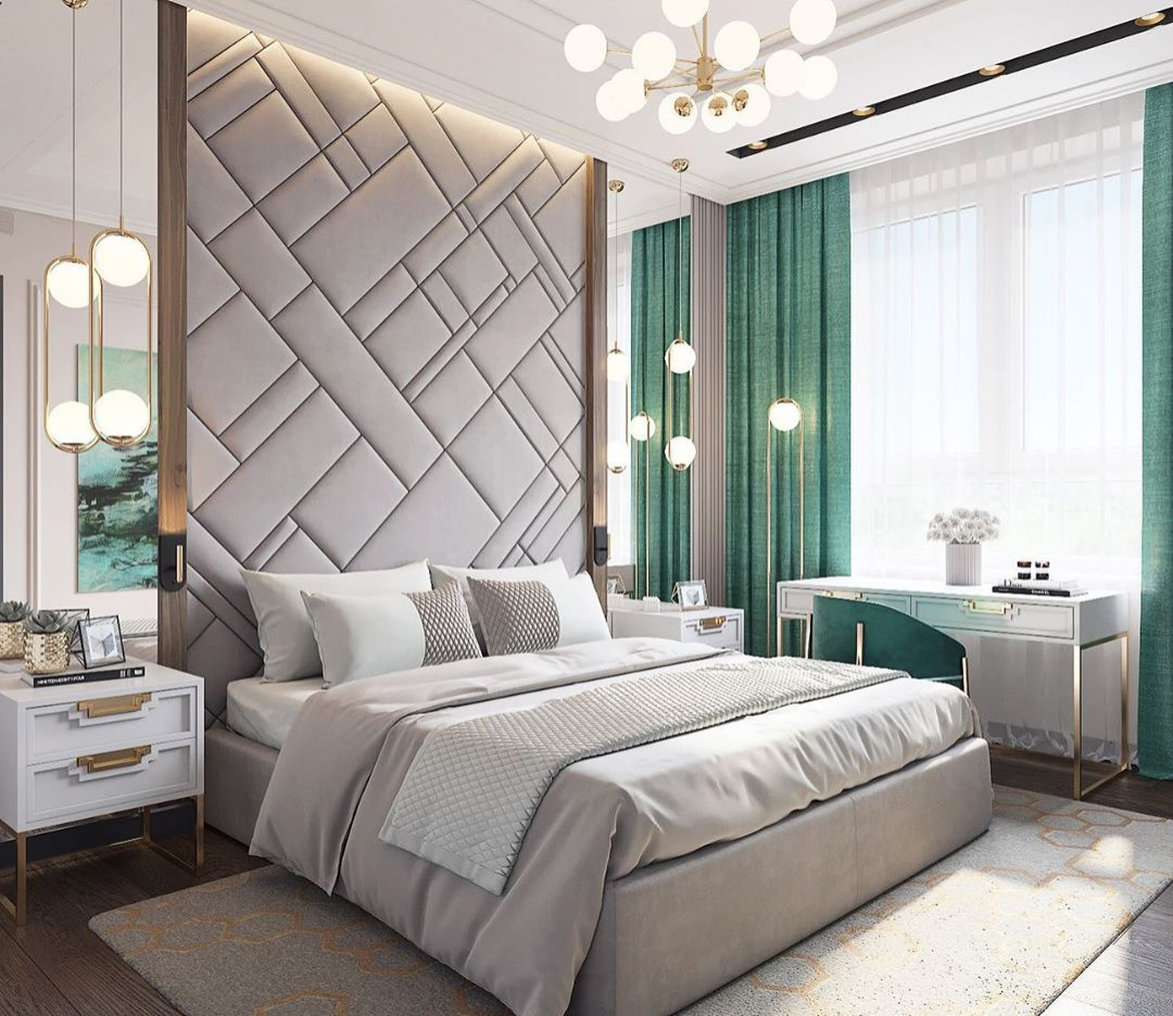 Мягкие стеновые панели в интерьере. Наше производство