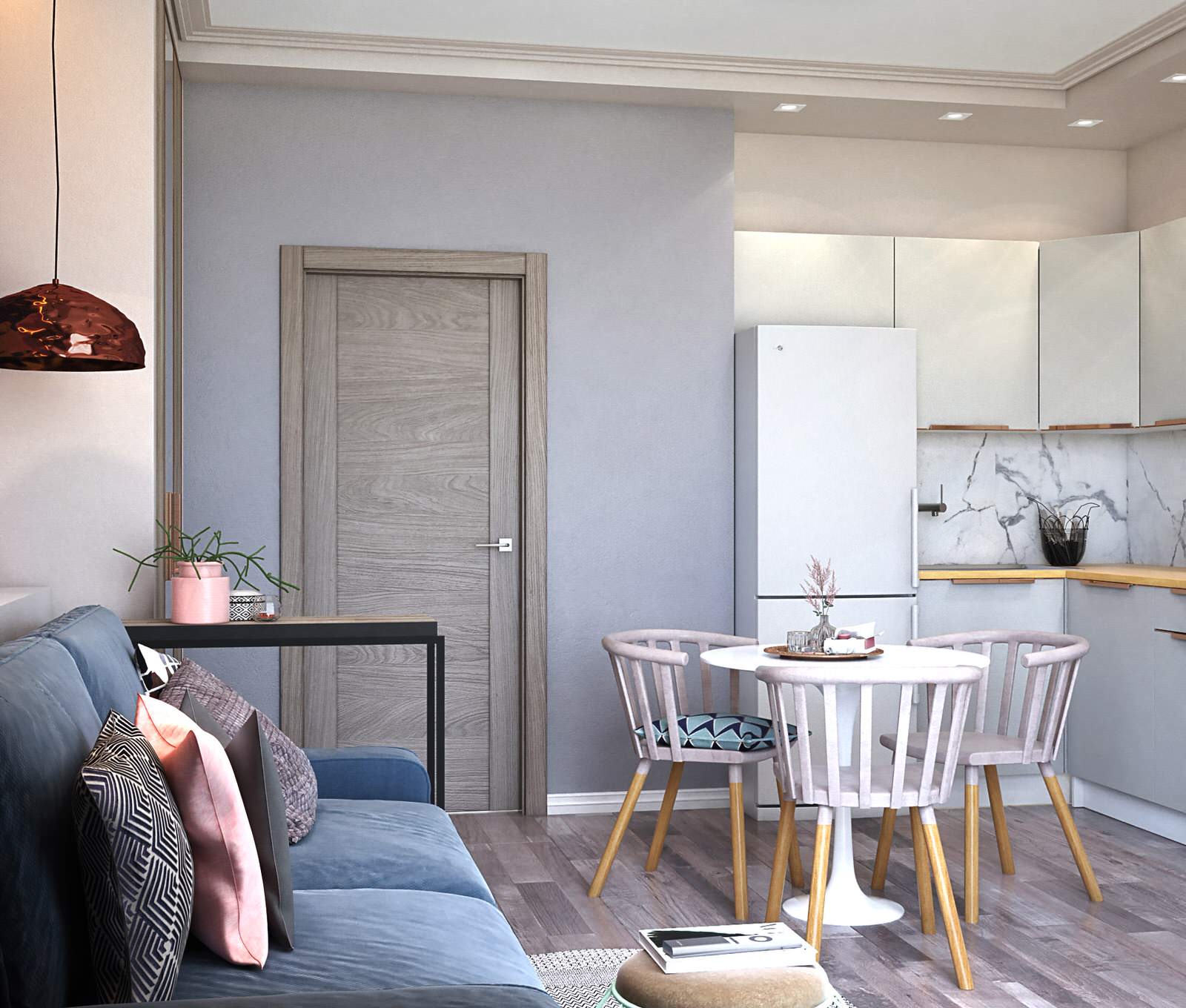 Гостиная совмещенная с кухней - коллекция Brush