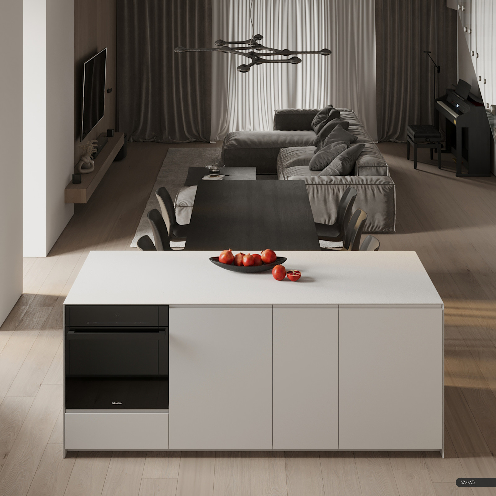 Двухуровневая квартира 170м², ЖК "Амалиенау Хаус" г. Калининград