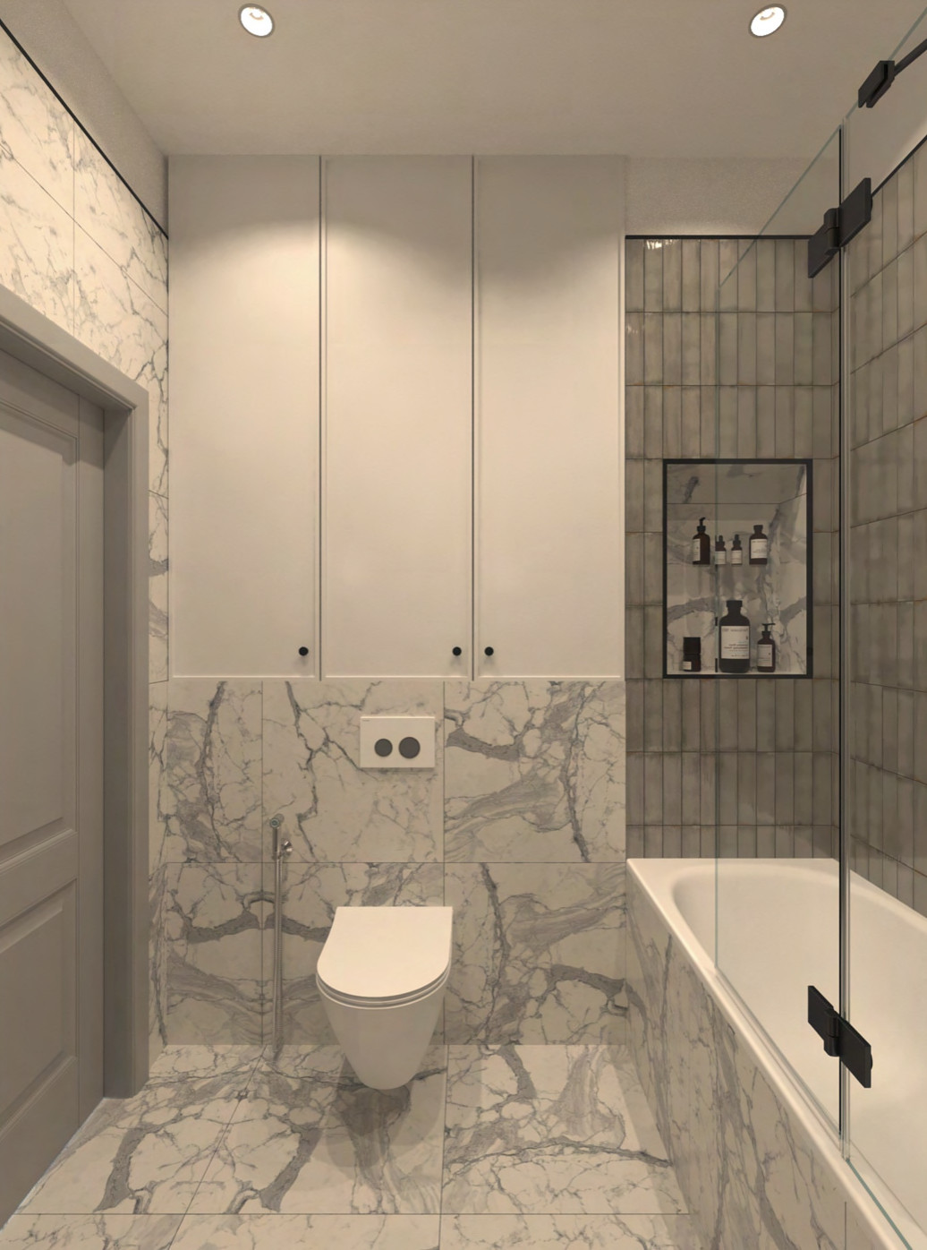 Дизайн проект ЖК Серебряный Фонтан 78м2