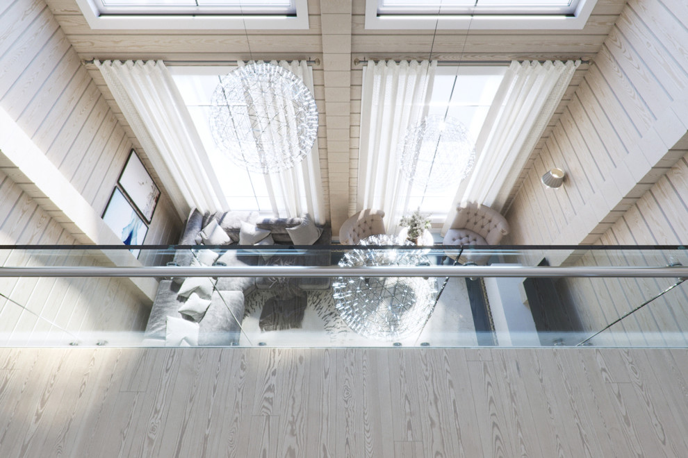 Загородный дом из клееного бруса со вторым светом