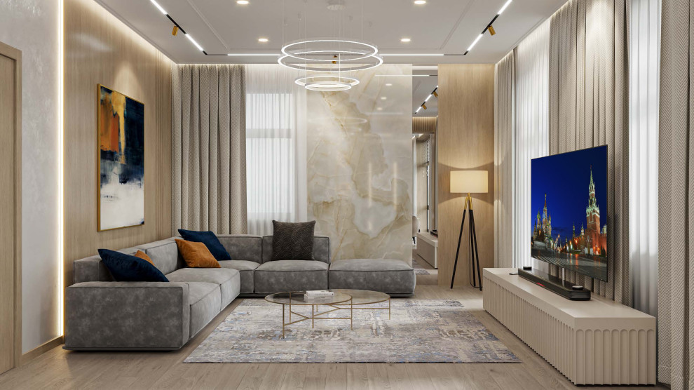 Гостиная в ЖК Титул