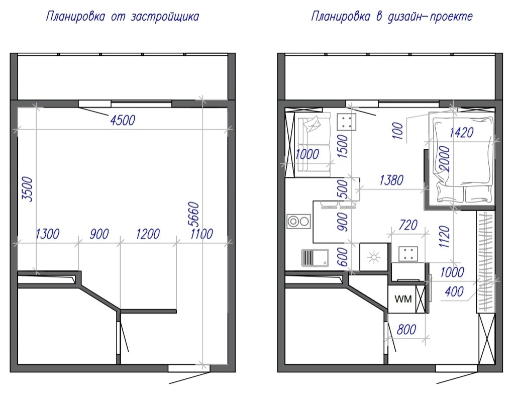 Обложка проекта: Квартира - студия