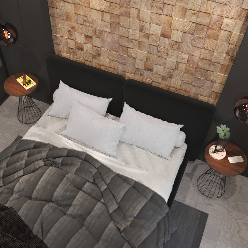 Современная квартира для пары с нотками уютного индастриала