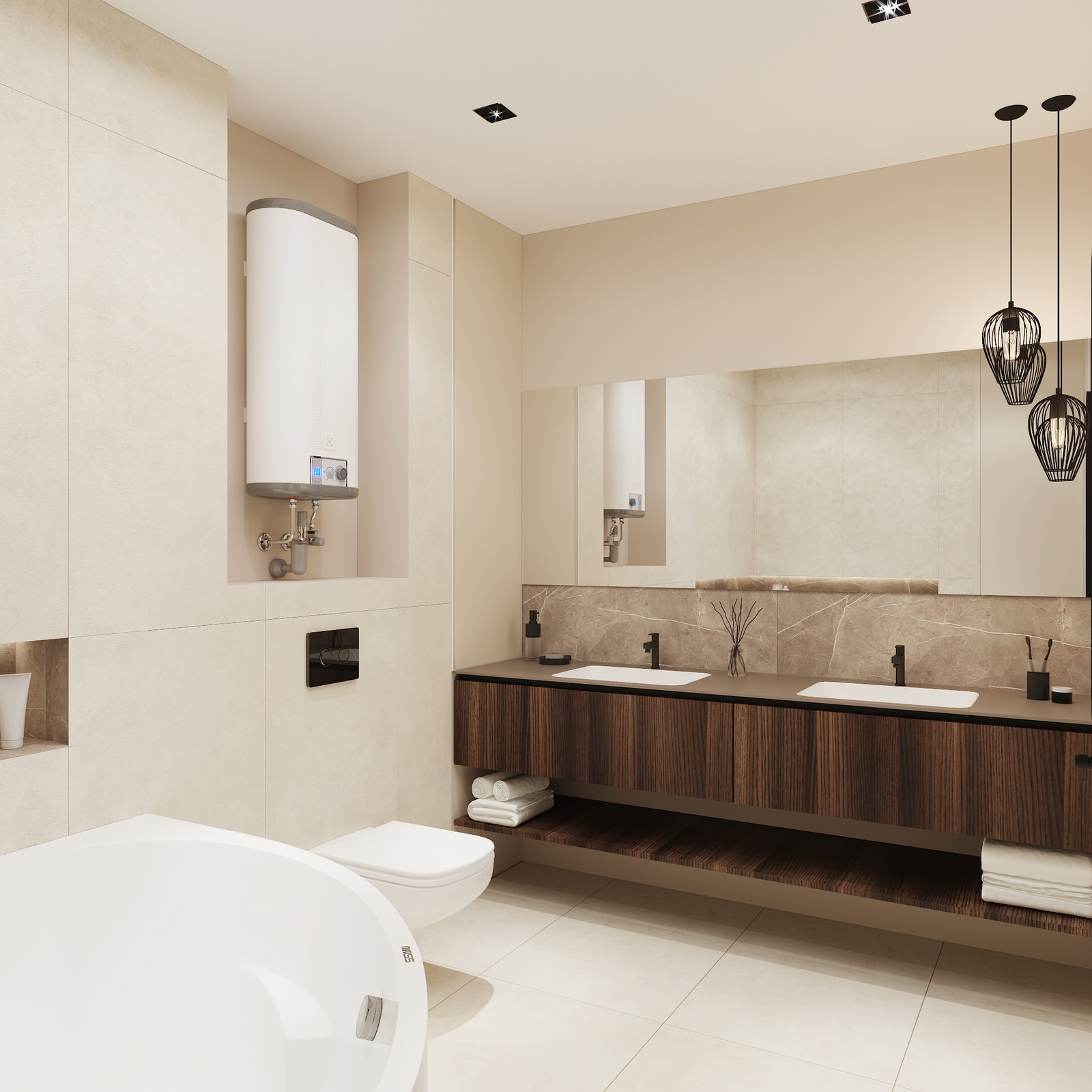 Обложка проекта: Ванная минимализм