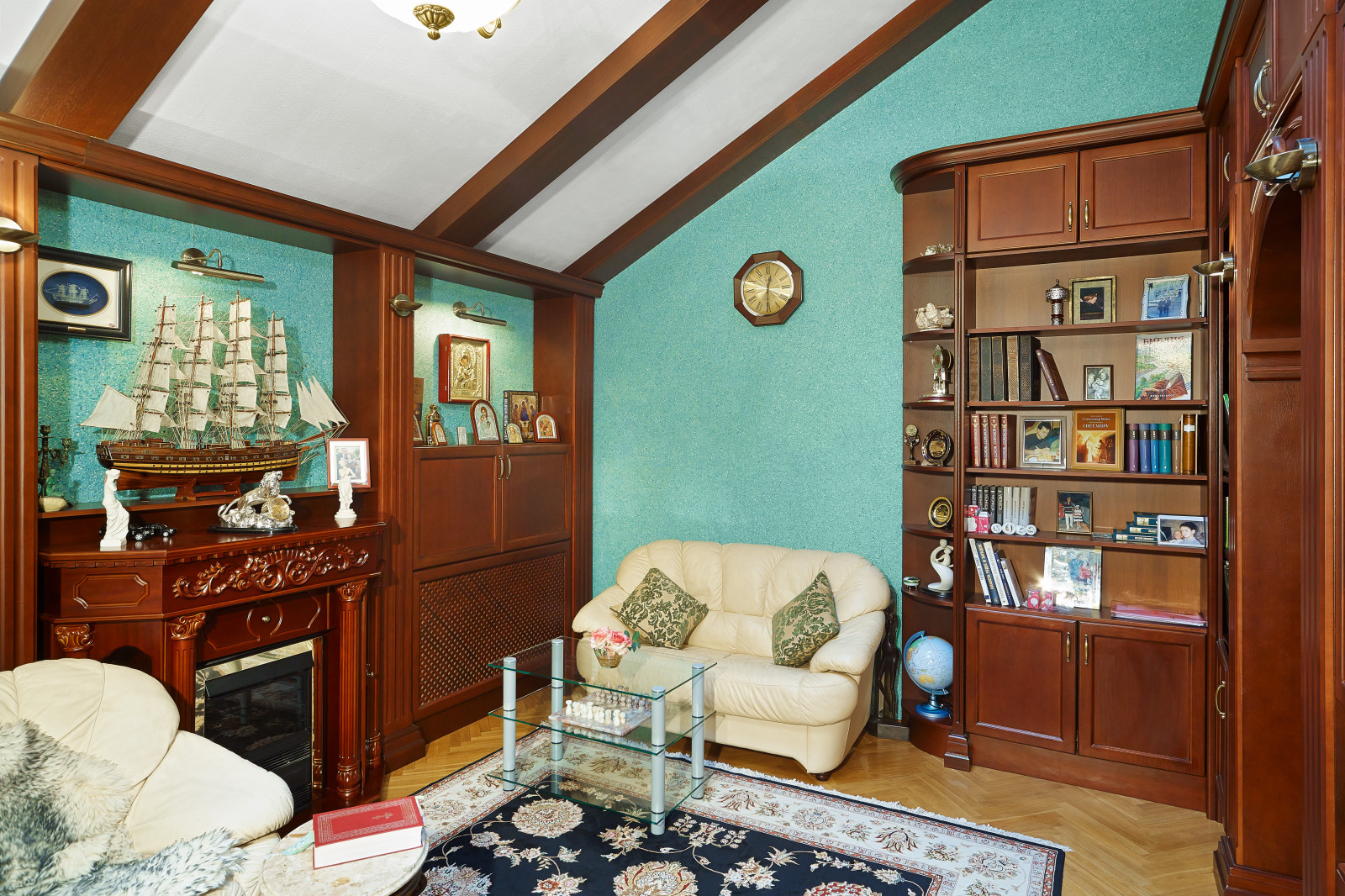 Интерьеры с отделкой жидкими обоями