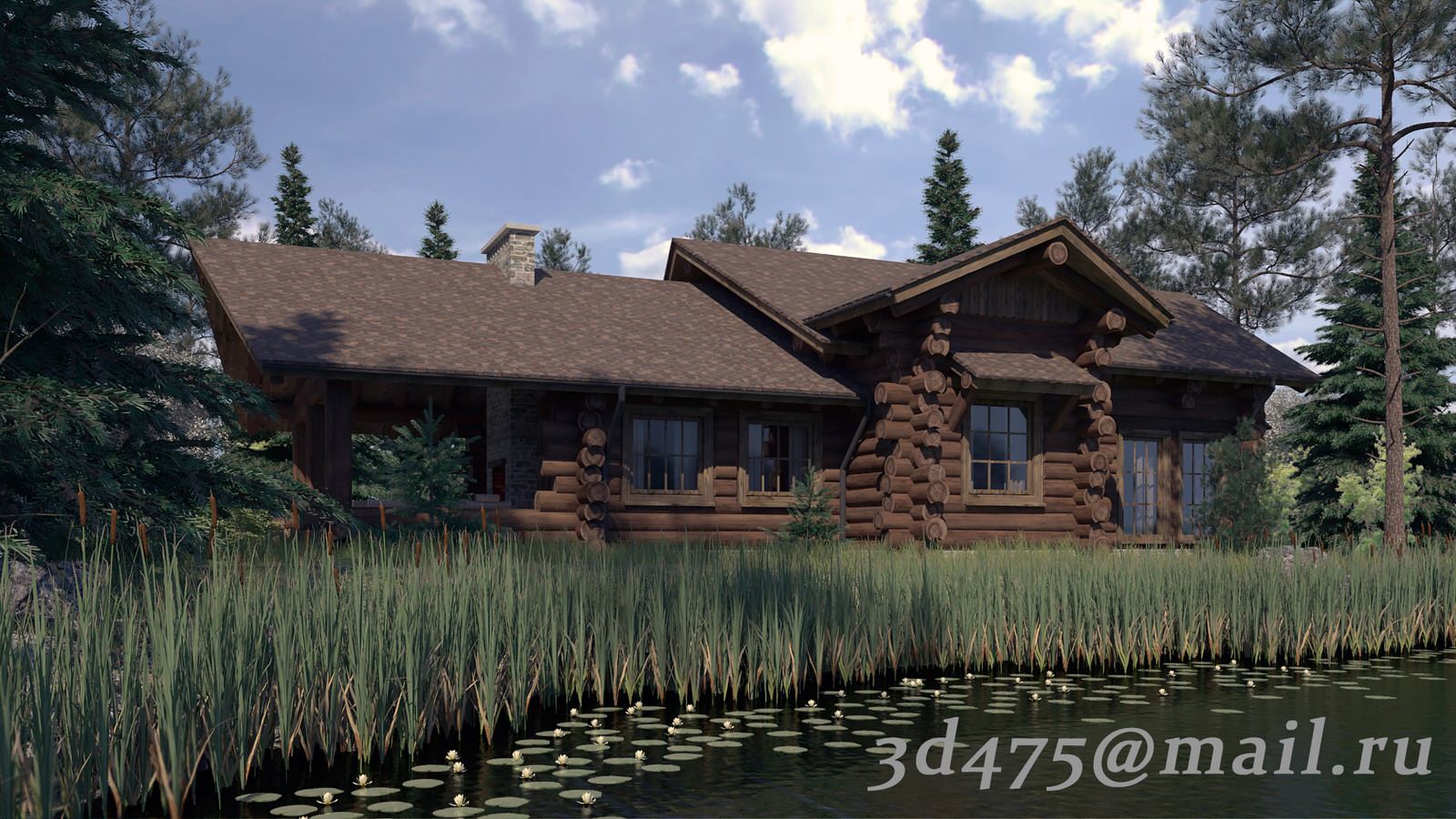 проект дома, ручная рубка.