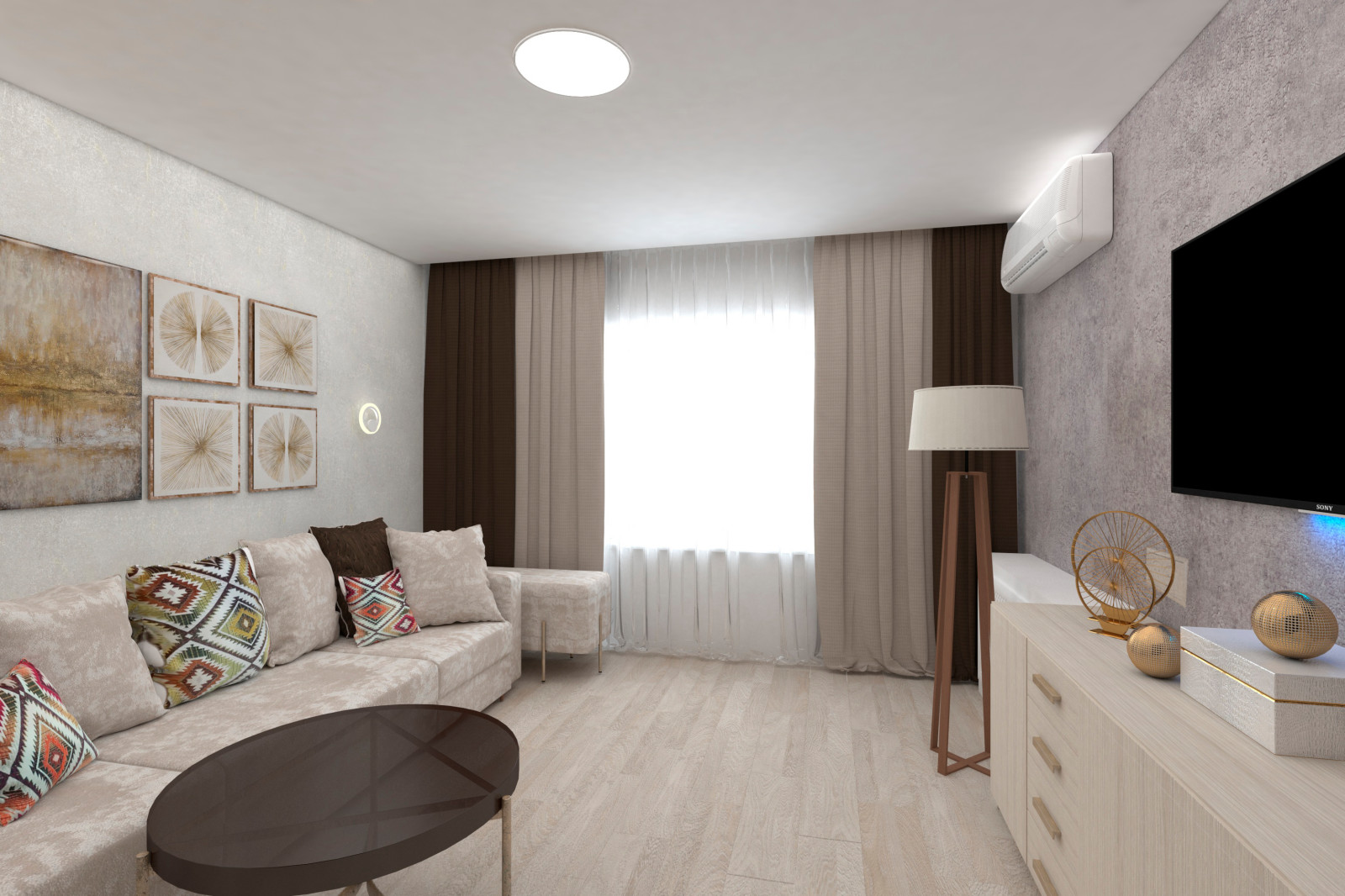 Обложка проекта: Комната и кухня в квартире