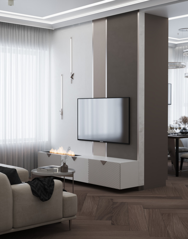 Кухня-гостиная для студии NEFORMAT г.Екатеринбург