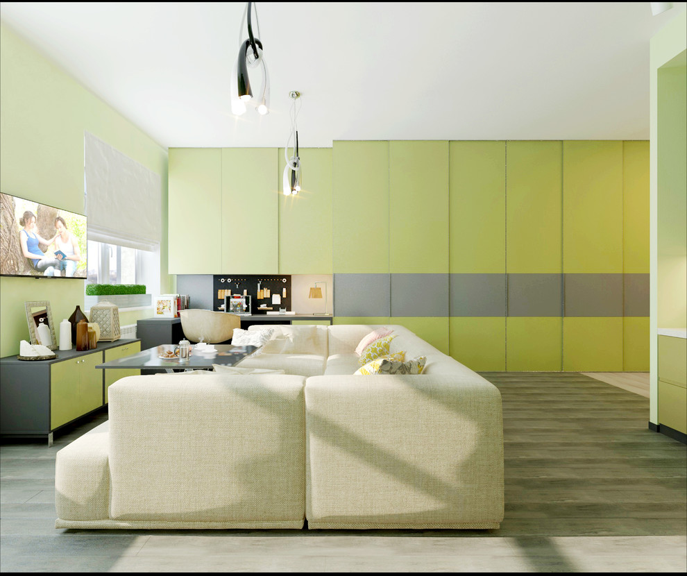 Дизайн-проект квартиры студии мкрн.Изумрудный (Балашиха)