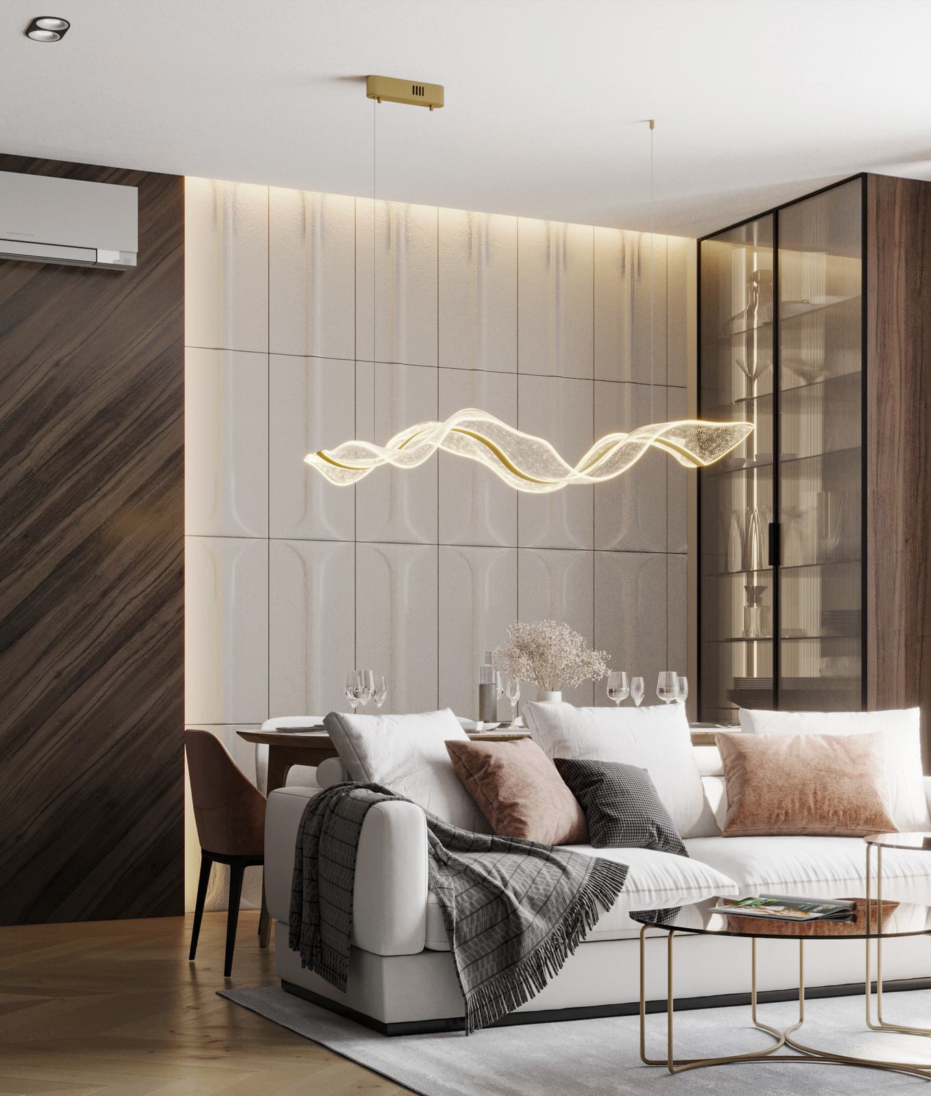 Уютная квартира в шоколадных и терракотовых оттенках