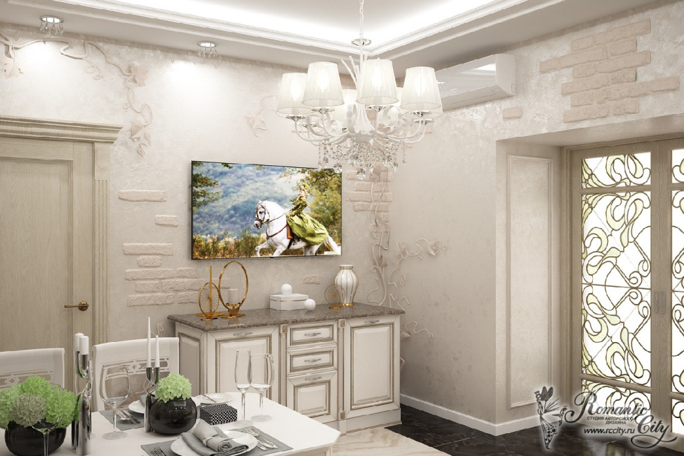 Дизайн интерьера дома 140 кв.м. в классическом стиле