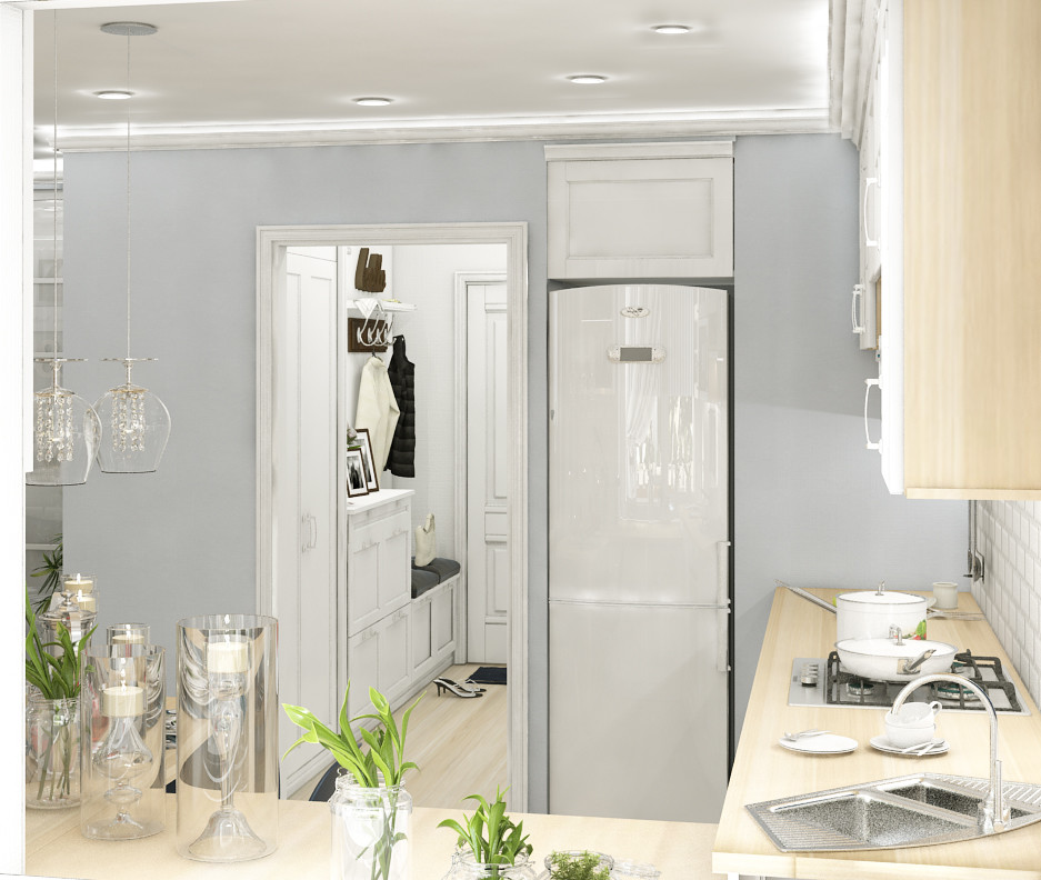 Проект квартиры для молодой семьи 36 м.кв.