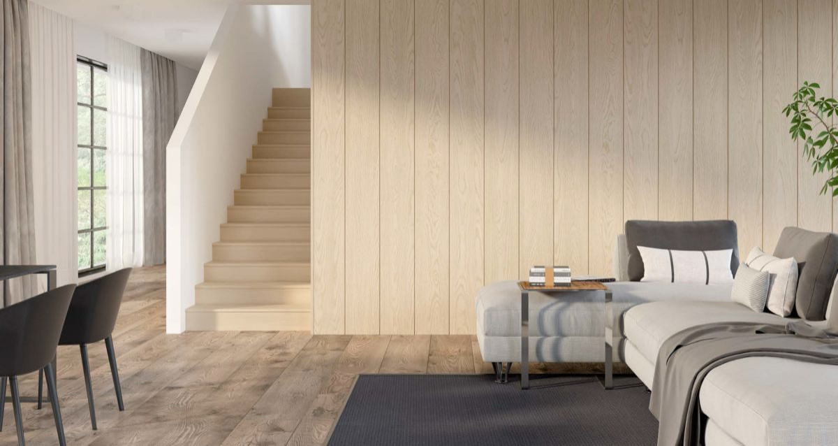 Панели на стене офиса