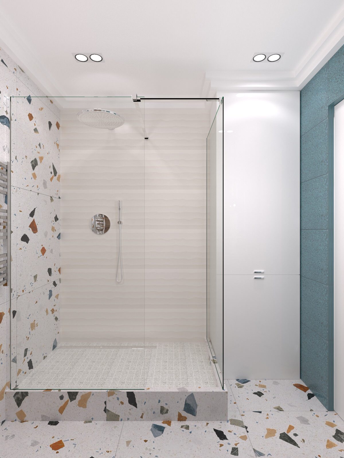 Ванная комната общая Дизайн-проект "Монблан"