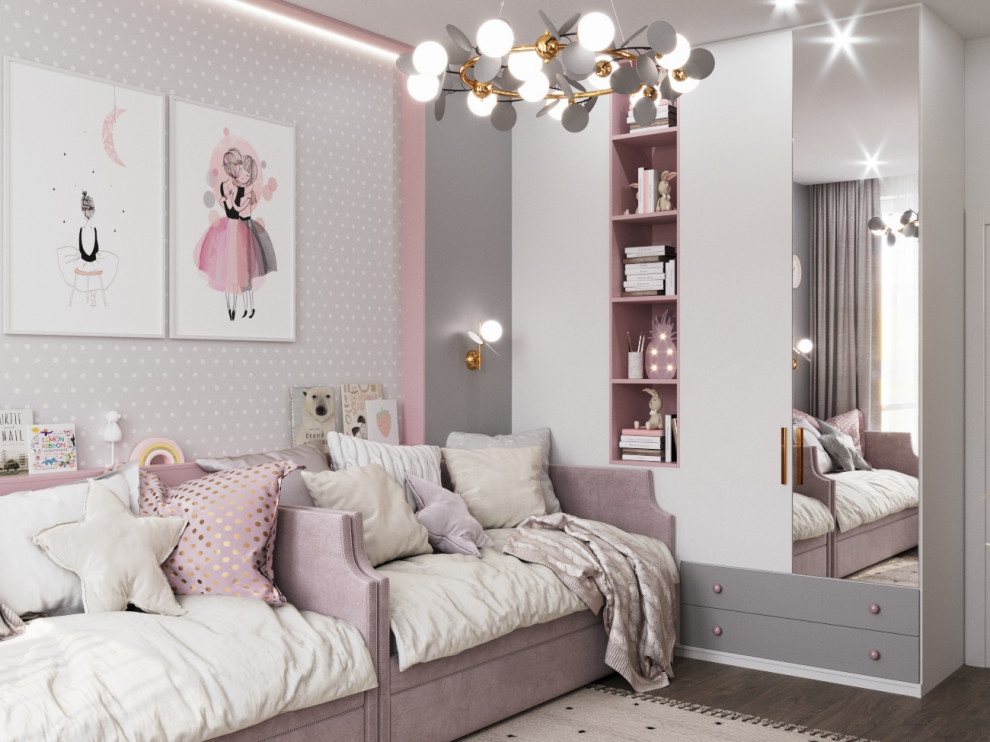 Комната для двух сестер в Москве ЖК "Скандинавия"