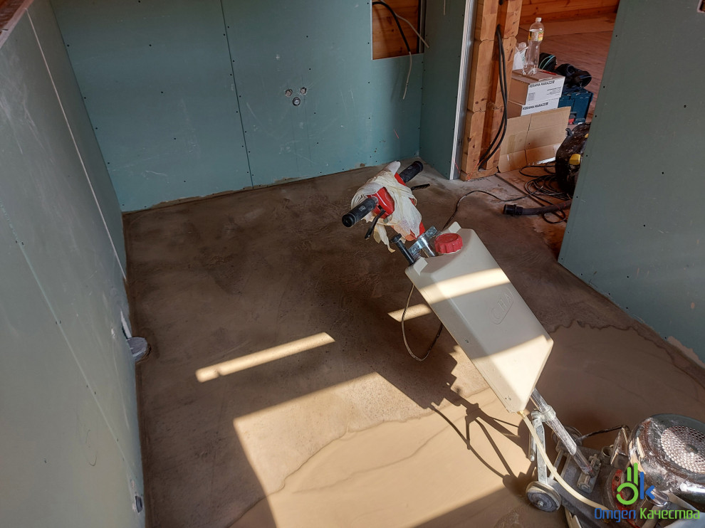 Шлифовка (корректировка) существующей стяжки пола