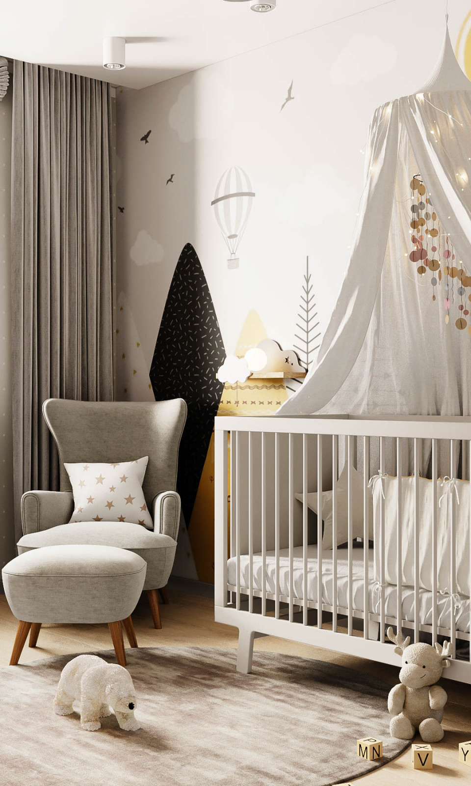 Интерьер детской комнаты.