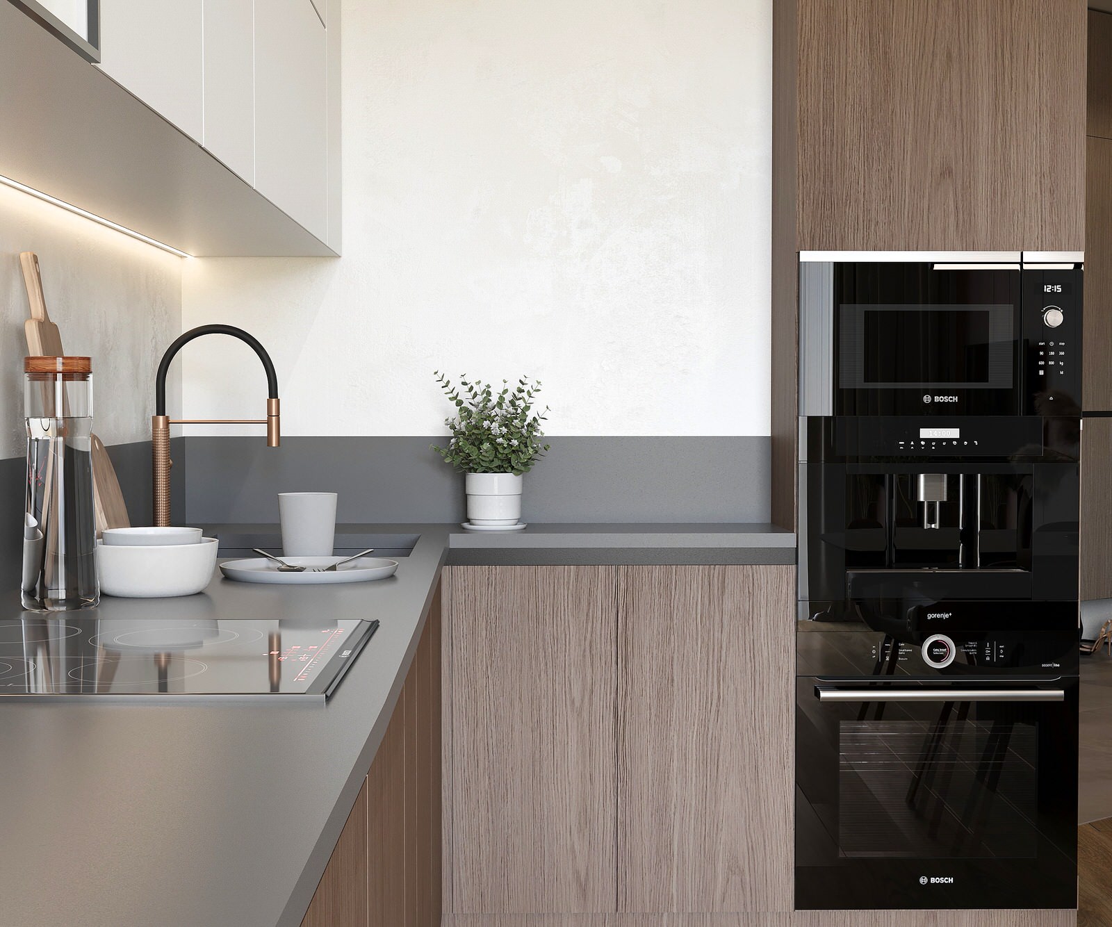 Евродвушка в жк Ilove 78м2 минимализм с элементами ваби-саби