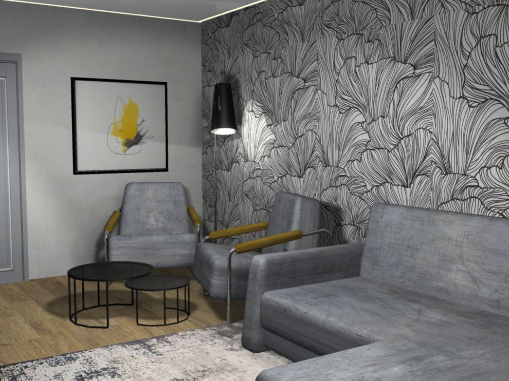 Проект квартиры в современном стиле с элементами лофта