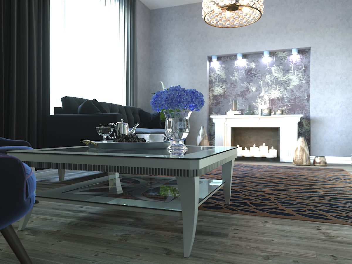 Обложка проекта: Гостиная в классическом стиле