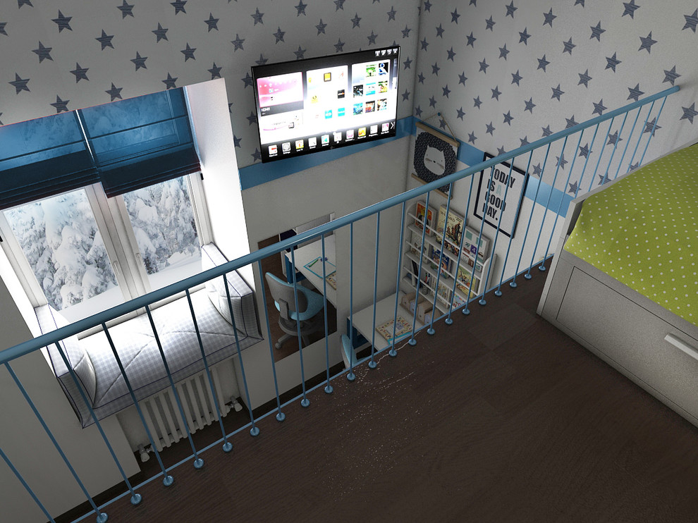 Комната для двух братьев. Вид сверху