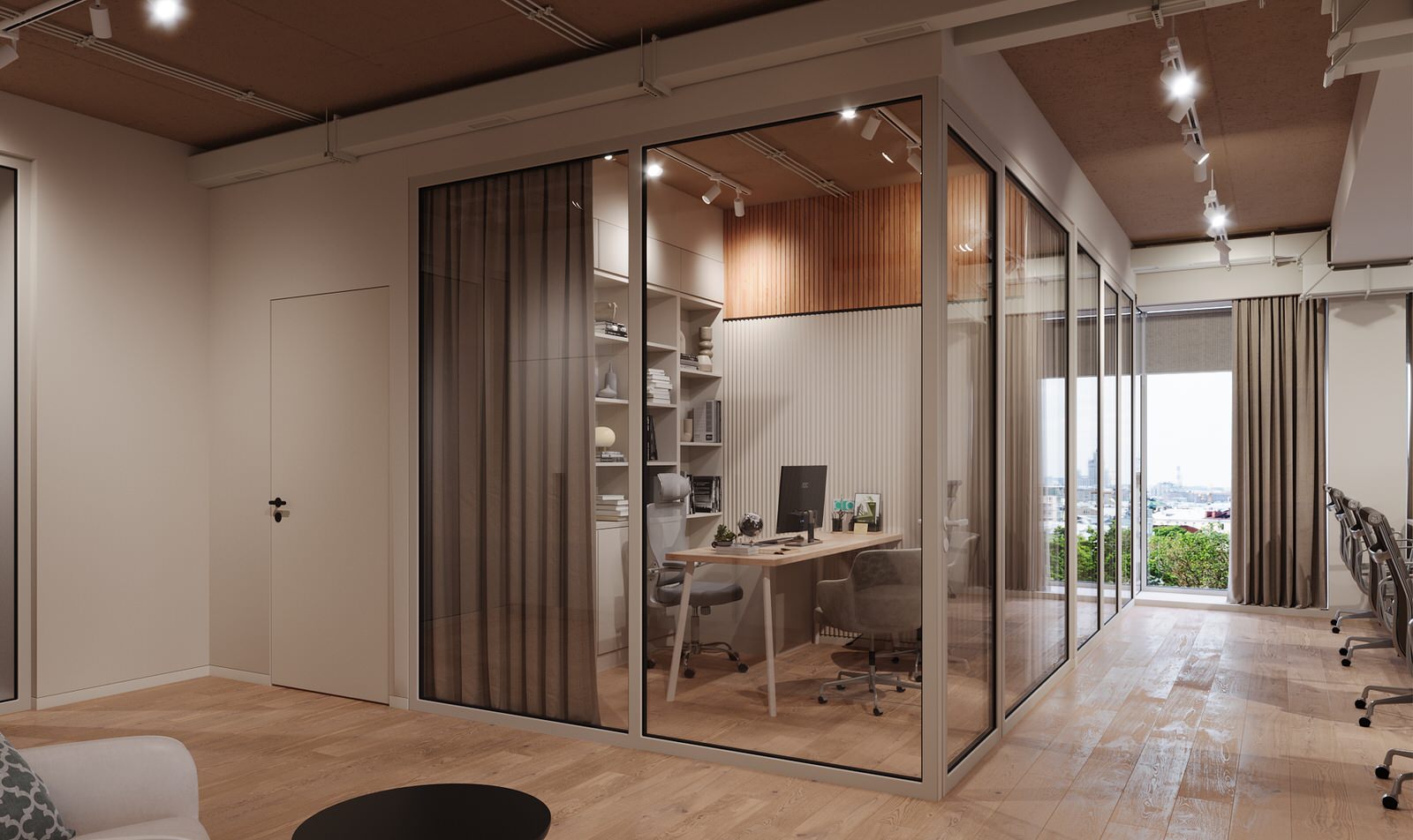 Обложка проекта: Визуализация офисного помещения