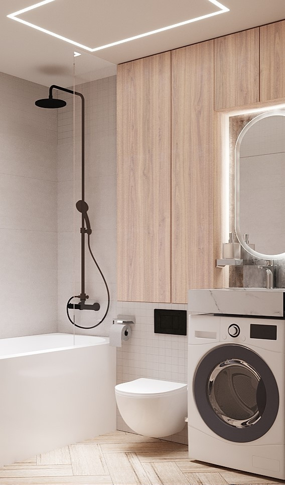 Совмещенный сан.узел в загородном доме