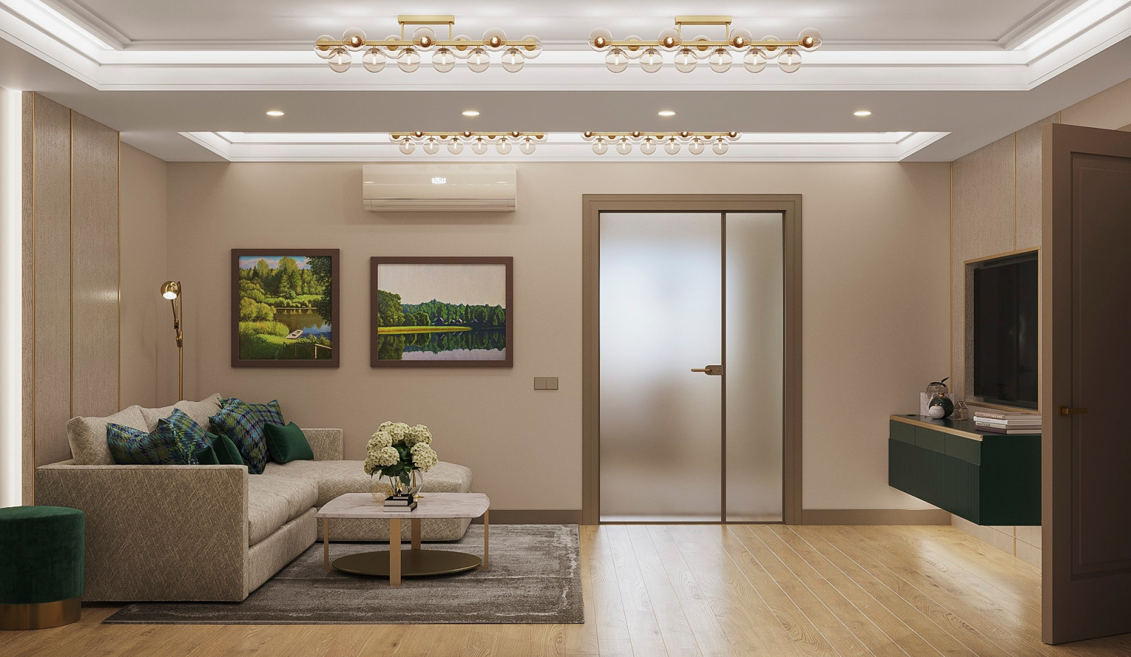 Кашемир беж. Квартира 130 кв.м. на Зоологической ул.