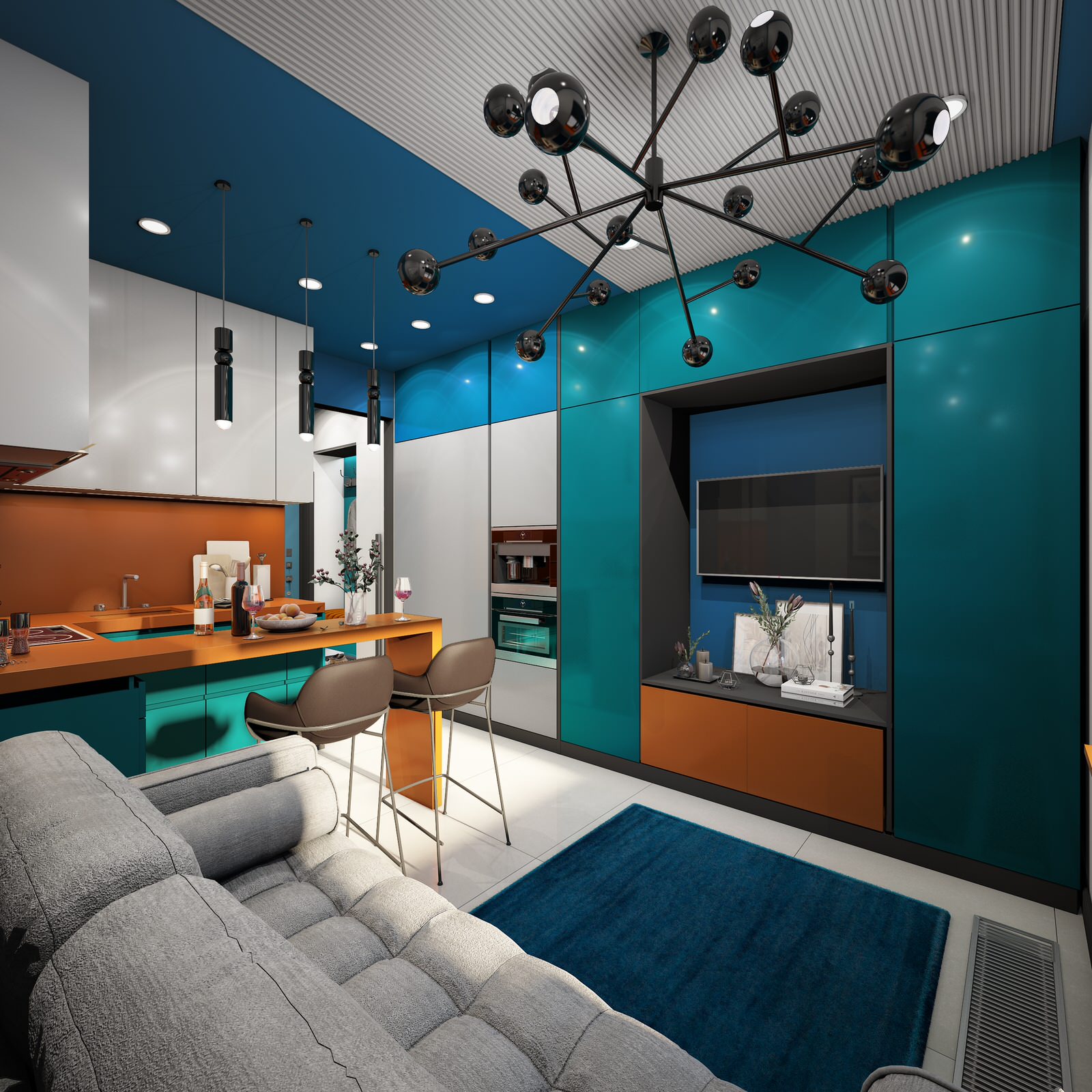 Обложка проекта: Студия в ЖК Молодогвардейская 36