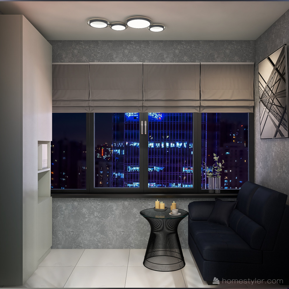 Проект двухкомнатной квартиры в современном стиле