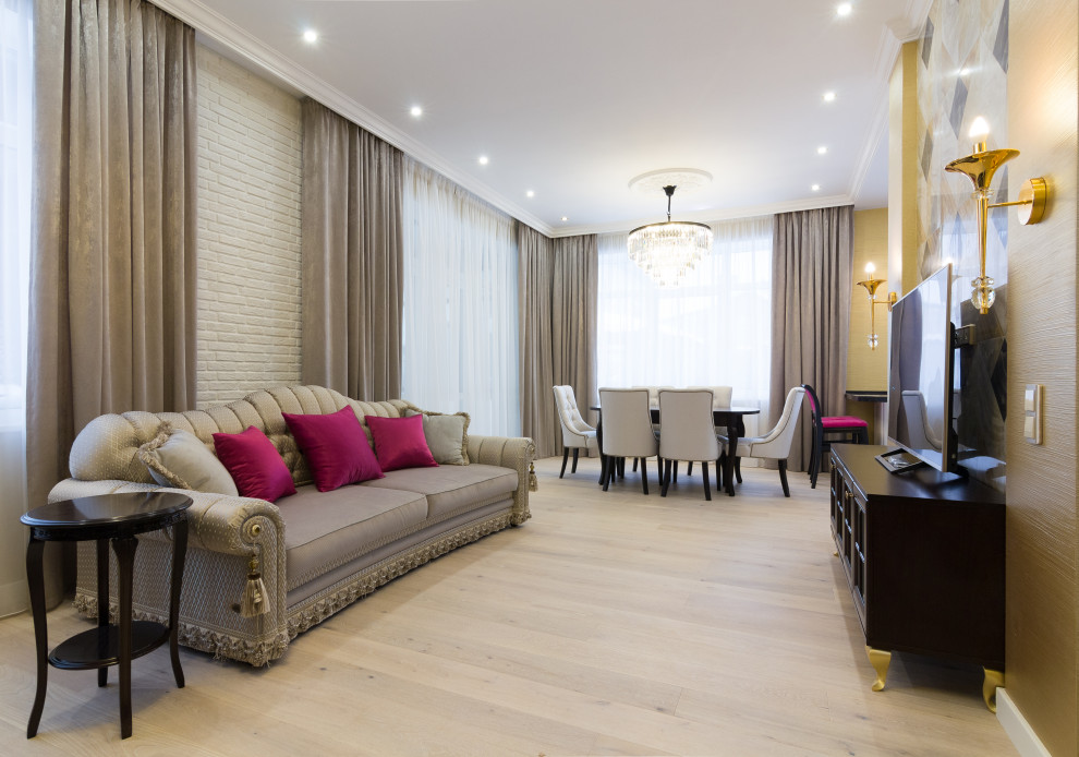 Кухня-гостиная по индивидуальному проекту.