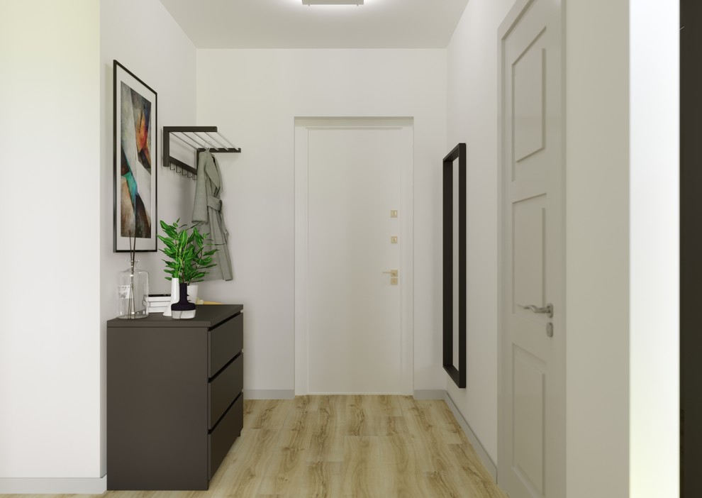 Просторная студия с отдельной спальней в скандинавском стиле