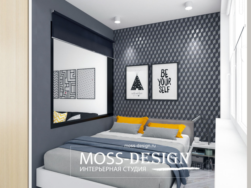 Дизайн интерьера студии 20м