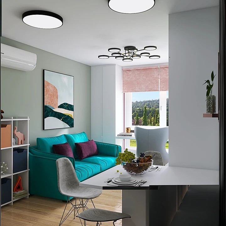 однокомнатная квартира для семьи с малышом