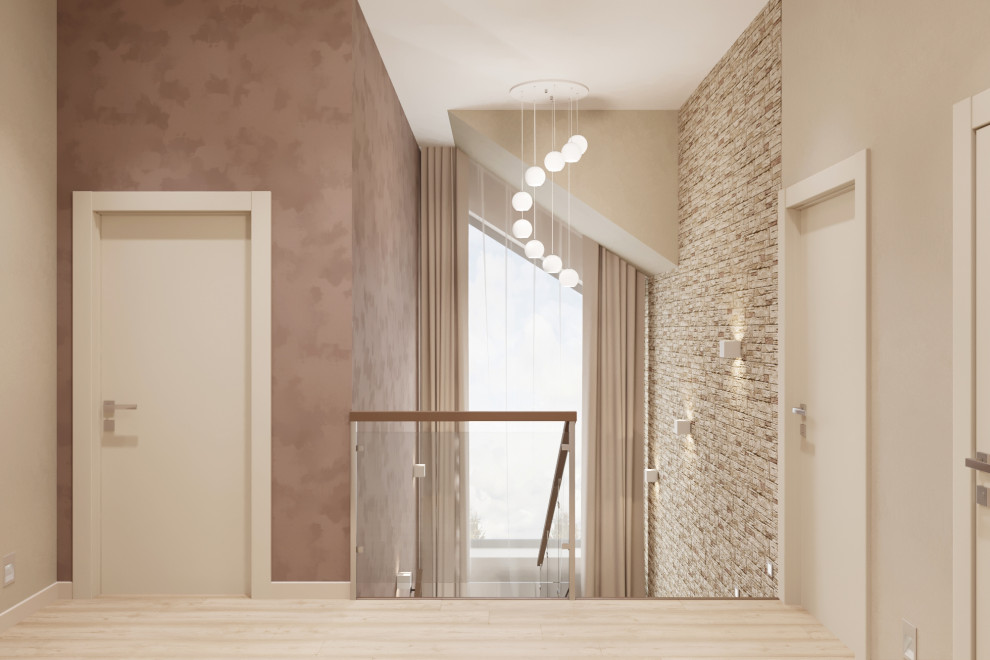 Дом - 130 м2. Лестница + холл