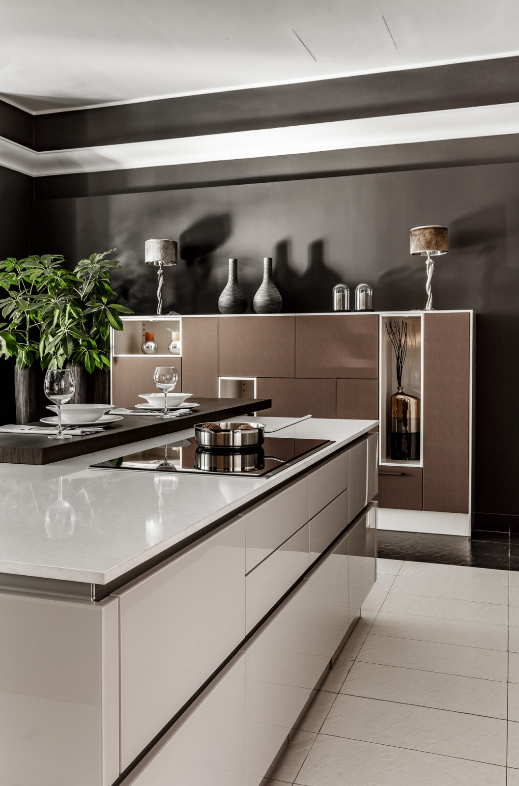 Один из реализованных нами проектов - кухня Nolte Glass Tec Plus | Nature | Napp