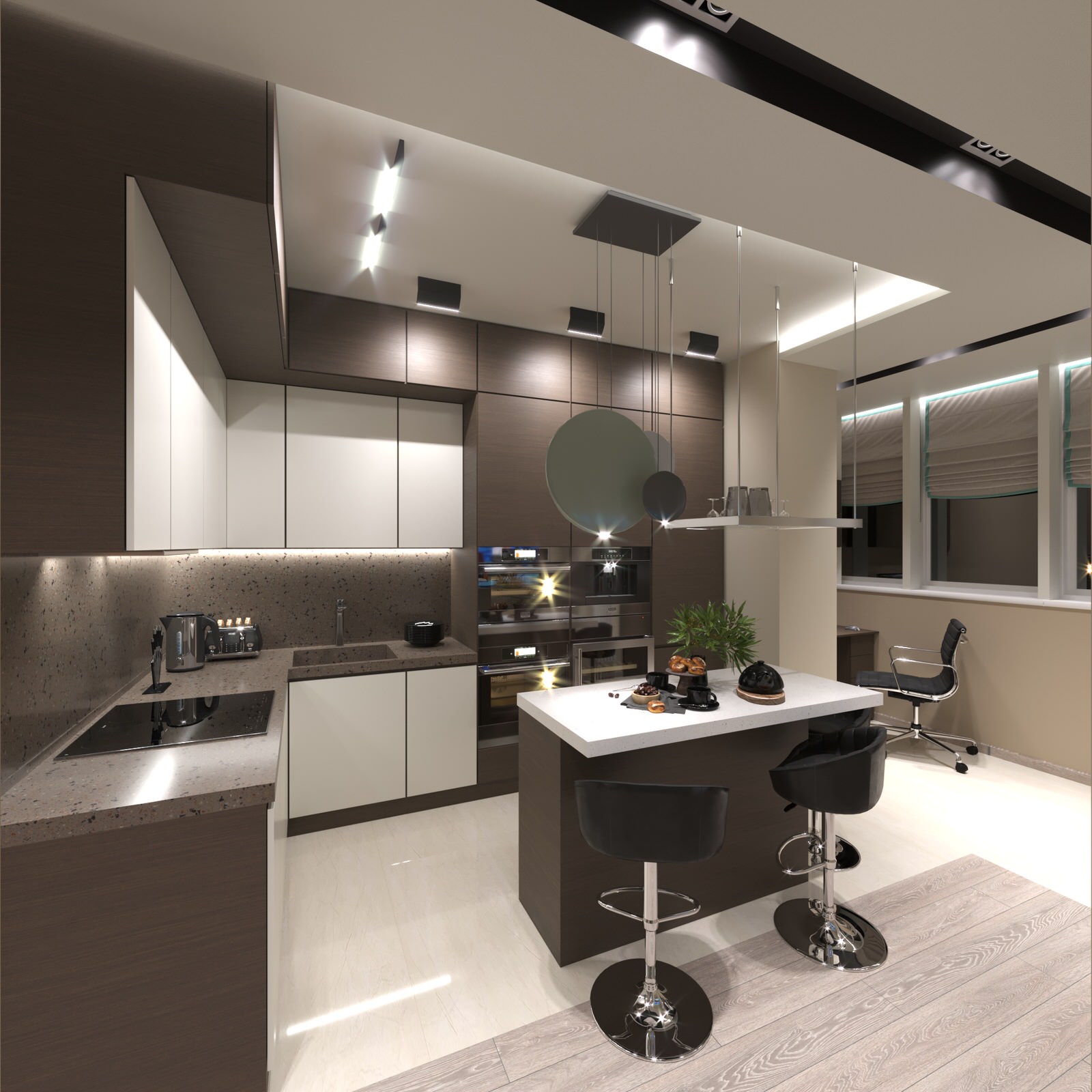 Дизайн двухуровневой квартиры 170 м² ЖК «ORDYNKA»