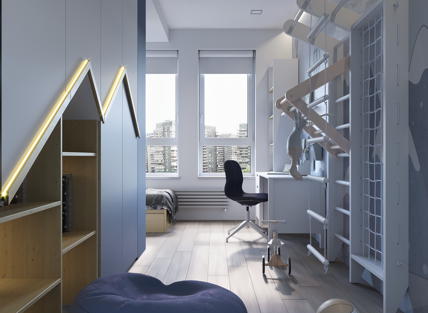 Проект квартиры в Москве 100 м.кв