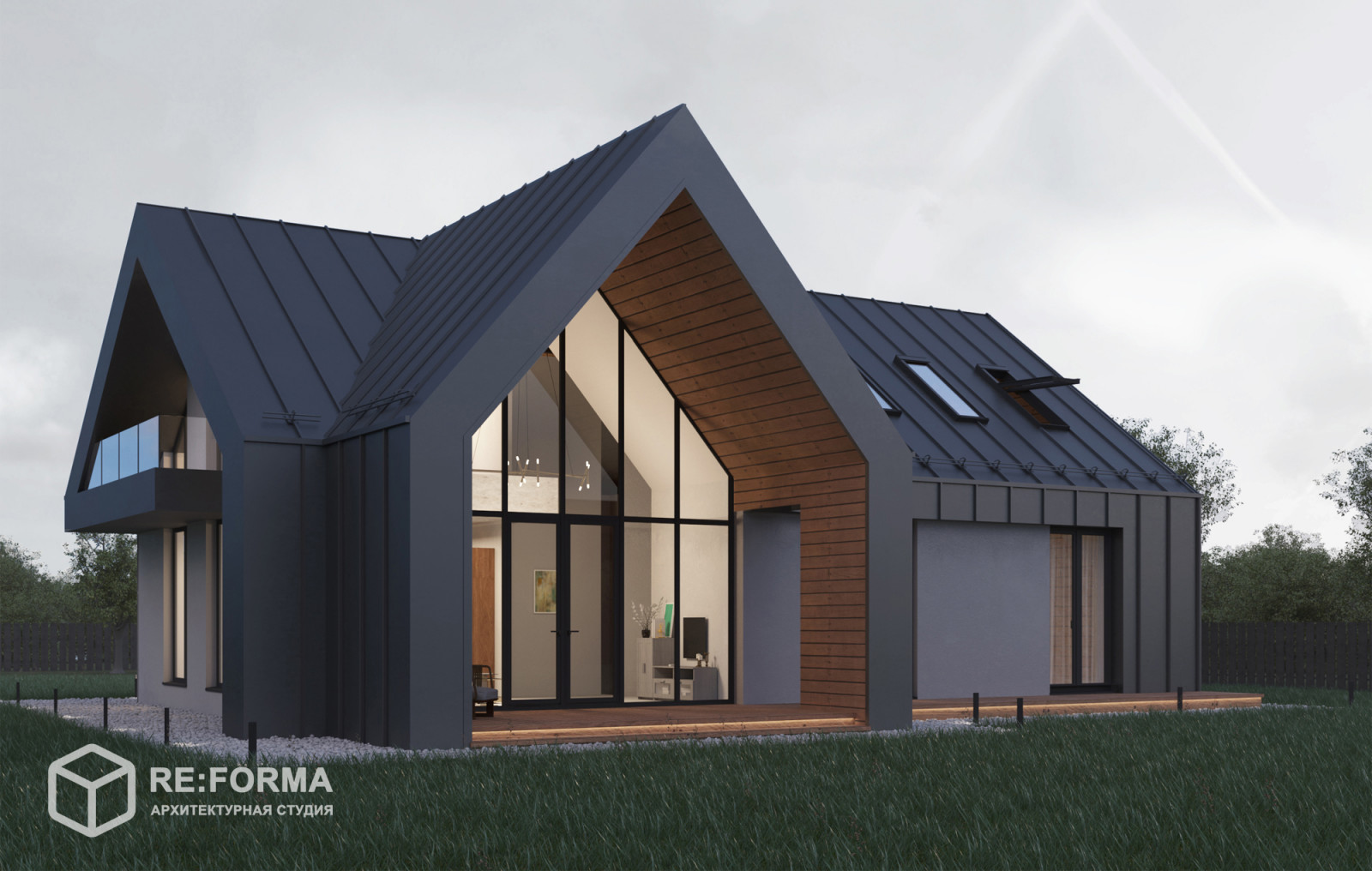 Обложка проекта: Дом в стиле BARNHOUSE