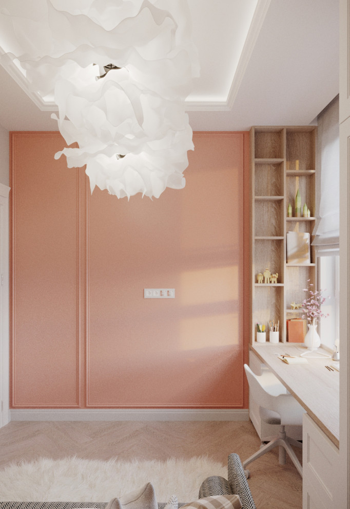 Дизайн проект квартиры в стиле легкая классика ЖК Сердце столицы